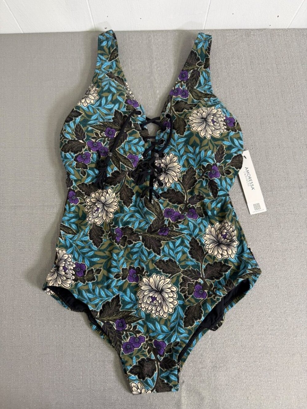 Amoressa Miraclesuit Moonlight Gypsy Rhiannon Floral 1Pc Swimsuit 12 flattering